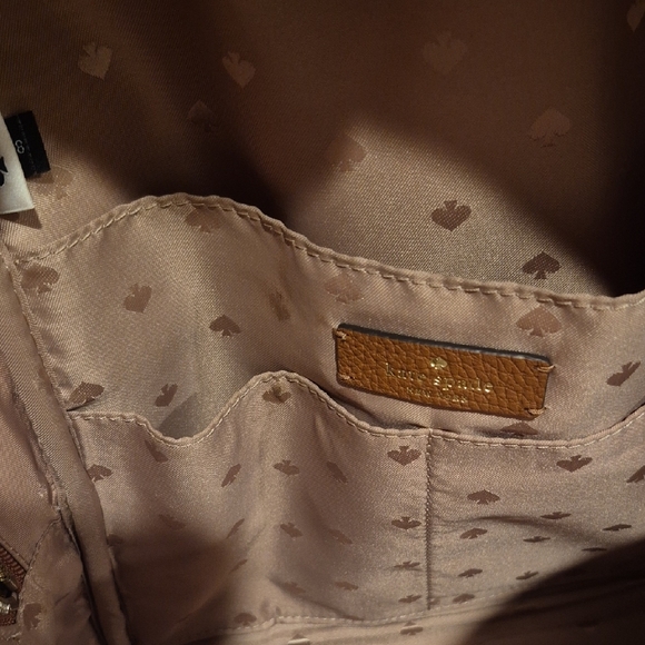 Kate Spade Tan Leather Backpack and Matching Wallet - Picture 3 of 5